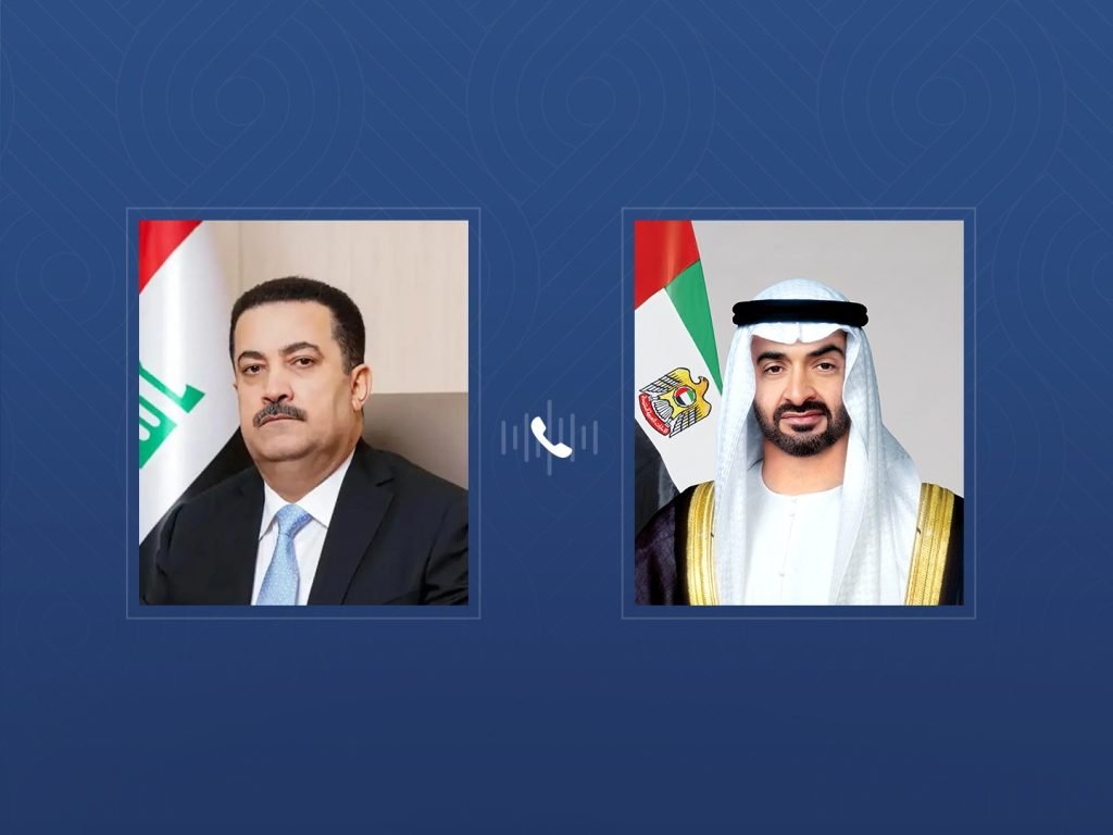 UAE President receives phone call from Iraqi Prime Minister