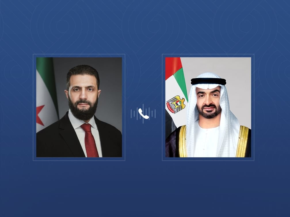 UAE and Syrian Presidents stress importance of dialogue and diplomacy during phone call