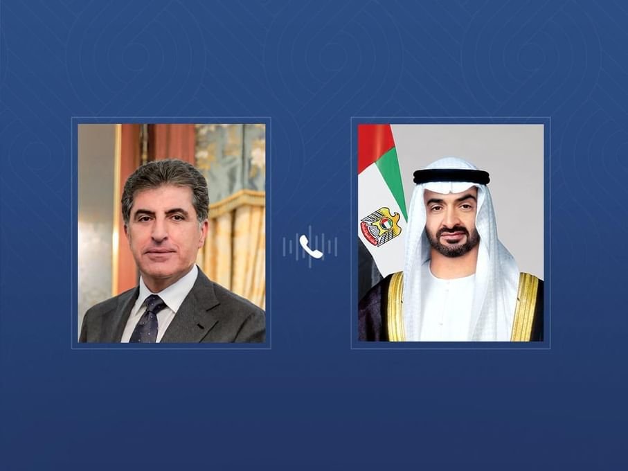 UAE President calls President of the Kurdistan Region of Iraq and condemns terrorist attack on his residence