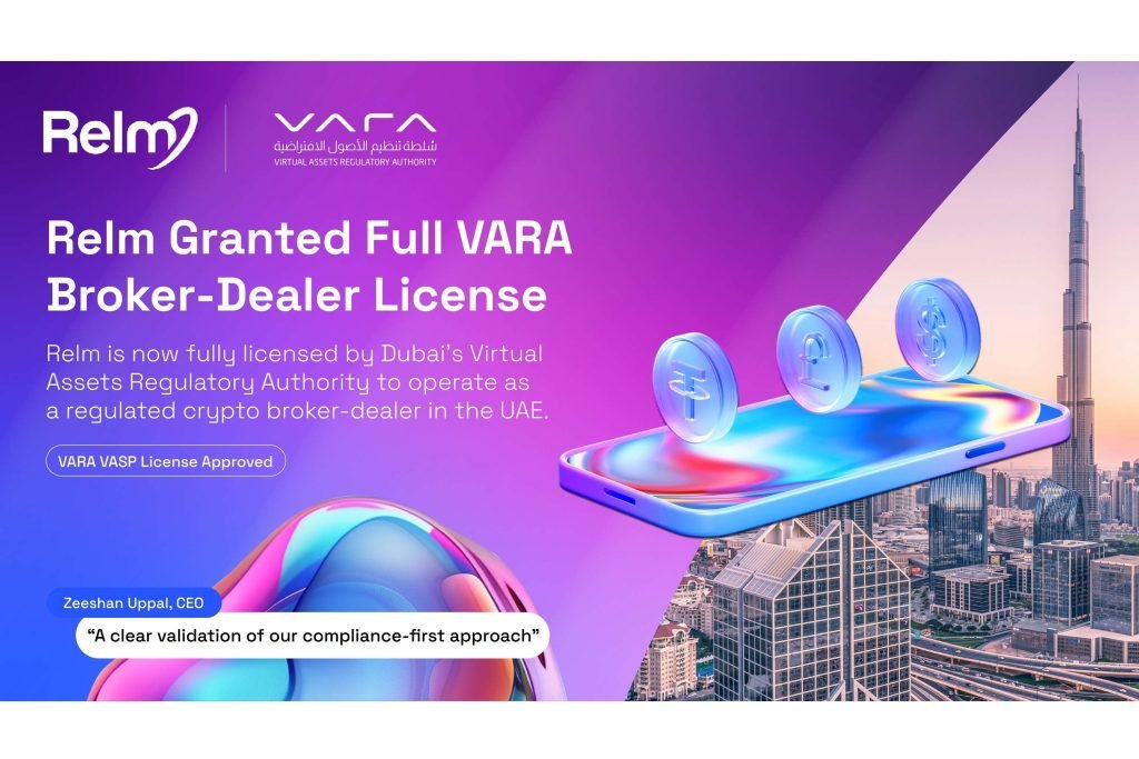 Relm Granted Full VARA Broker Dealer Services License in the UAE