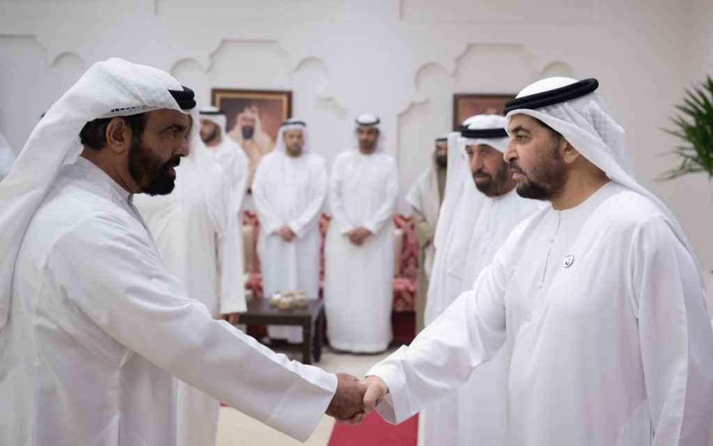 Hamdan bin Zayed receives citizens in Madinat Zayed Majlis