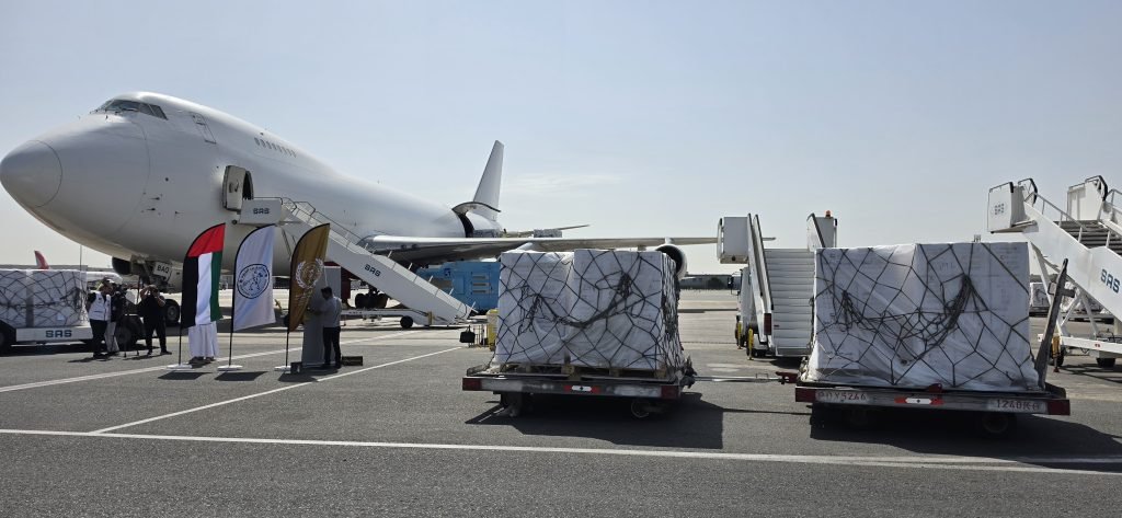 UAE dispatches 100 tonnes of food aid to Gaza under ‘Humaid Air Bridge’, ‘Operation Chivalrous Knight 3’