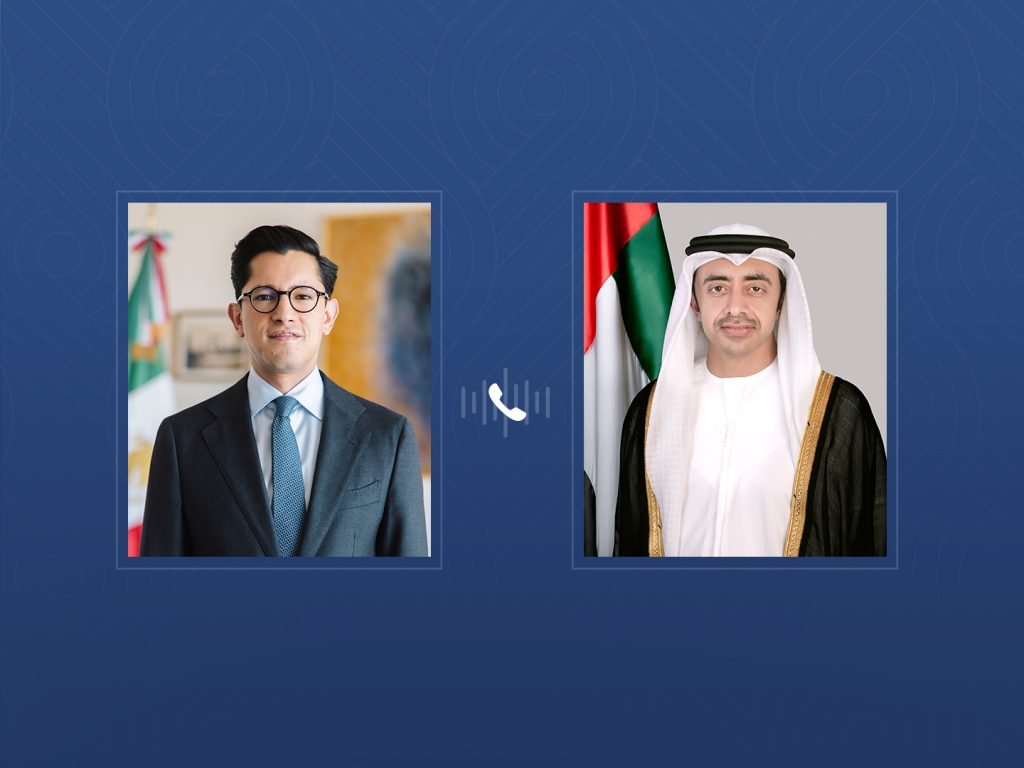 Abdullah bin Zayed congratulates Mexican FM by phone; discusses bilateral relations, regional developments