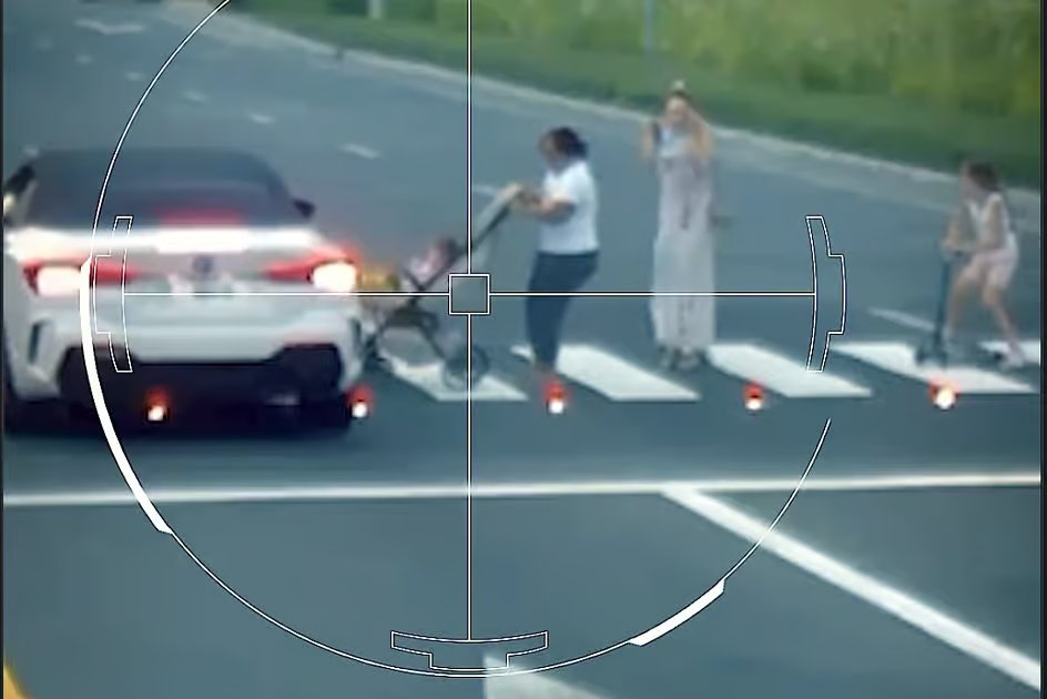 Watch: Speeding Dubai driver narrowly misses woman with stroller, jumps red light