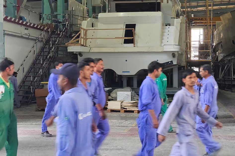 Inside massive UAE shipyard building Europe’s floating luxury homes