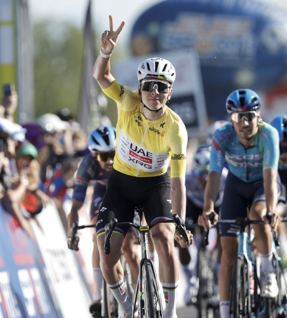 UAE Team Emirates-XRG’s Pogačar doubles up on stage 2 of Tour de Romandie
