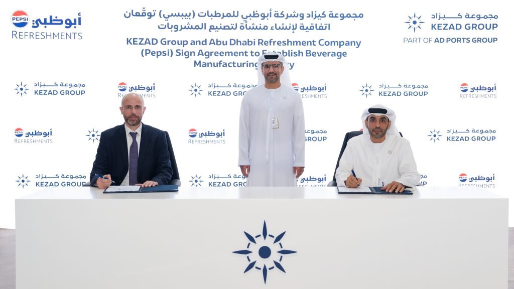 KEZAD signs land lease with Abu Dhabi Refreshment Company to establish beverage production facility