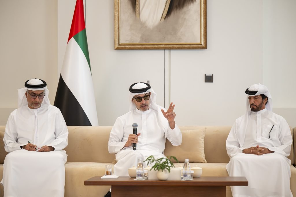 Hazza bin Zayed tours Al Shiwayb area, meets residents