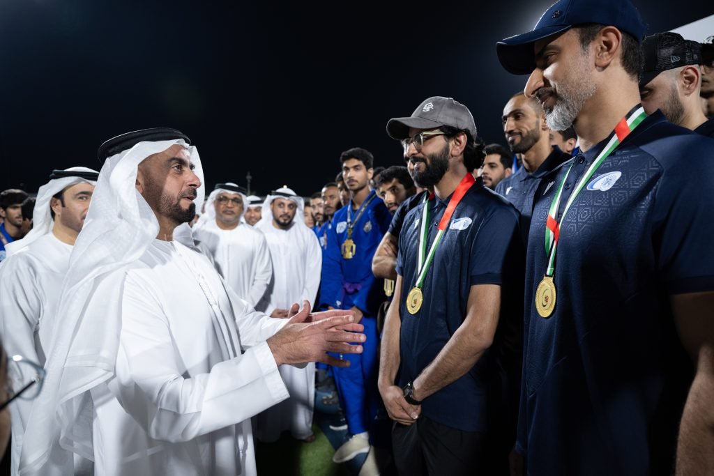 Saif bin Zayed meets Baniyas jiu-jitsu, volleyball teams