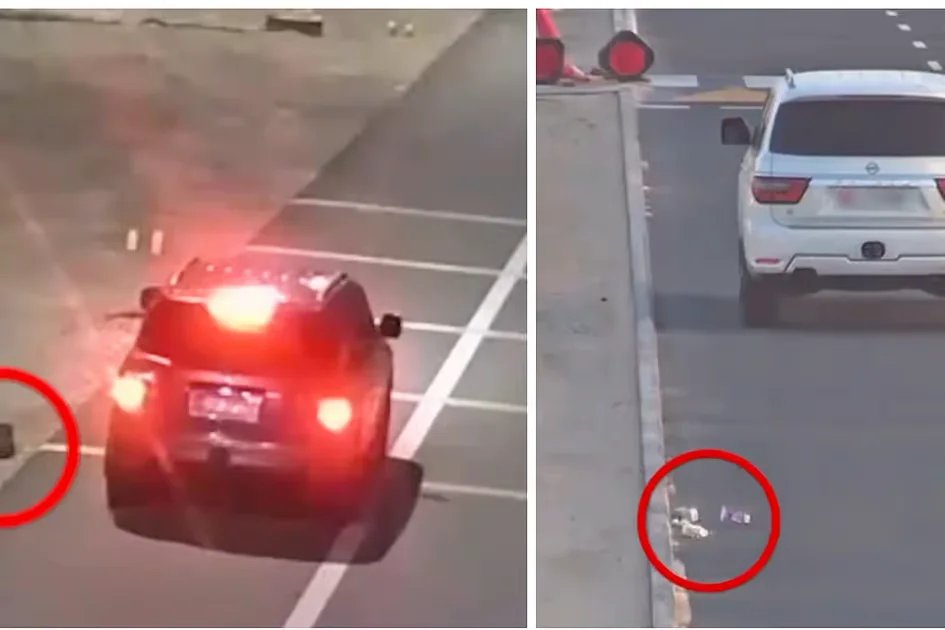 Watch: Abu Dhabi drivers caught on camera littering from cars, delivery bikes