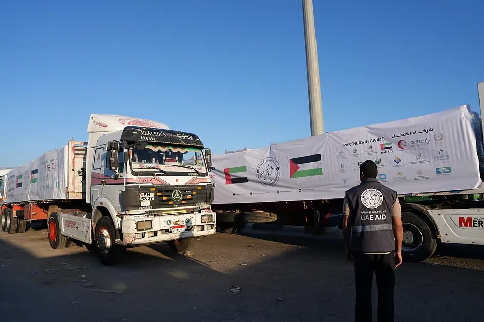Watch: UAE sends 786 tonnes of food, supplies to Gaza under Operation Chivalrous Knight 3