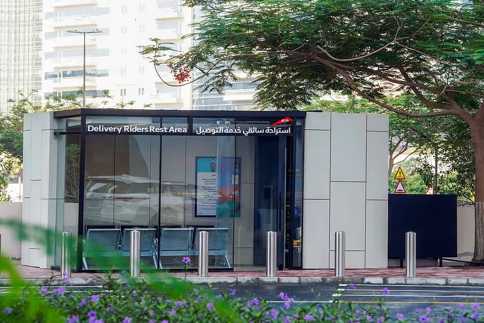 Dubai RTA rolls out 40 AC rest areas for delivery riders to beat summer heat