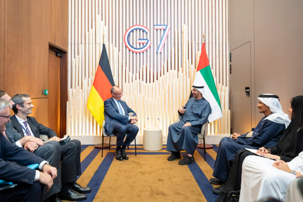 UAE President meets with German Chancellor on sidelines of G7 Summit