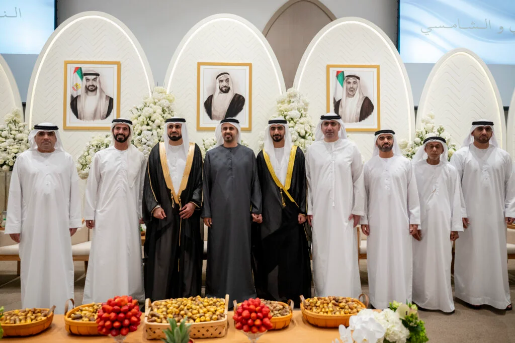 Theyab bin Mohamed bin Zayed attends reception for Al Neyadi, Al Shamsi, Al Dhaheri weddings