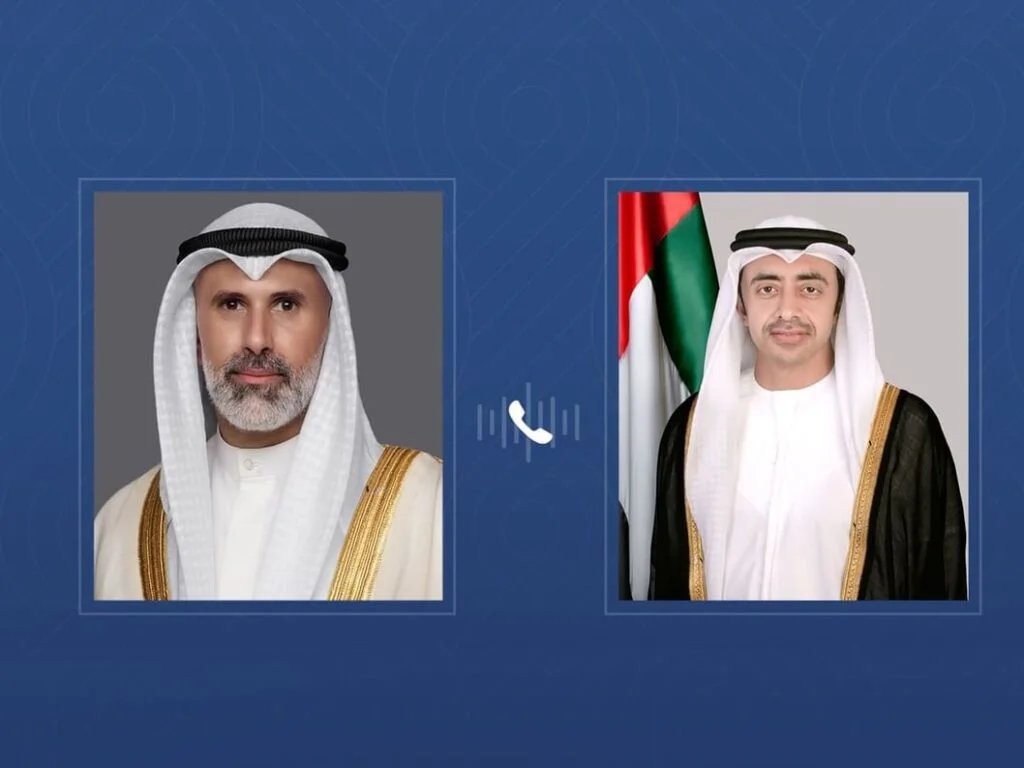 Abdullah bin Zayed holds phone call with Kuwait’s Foreign Minister