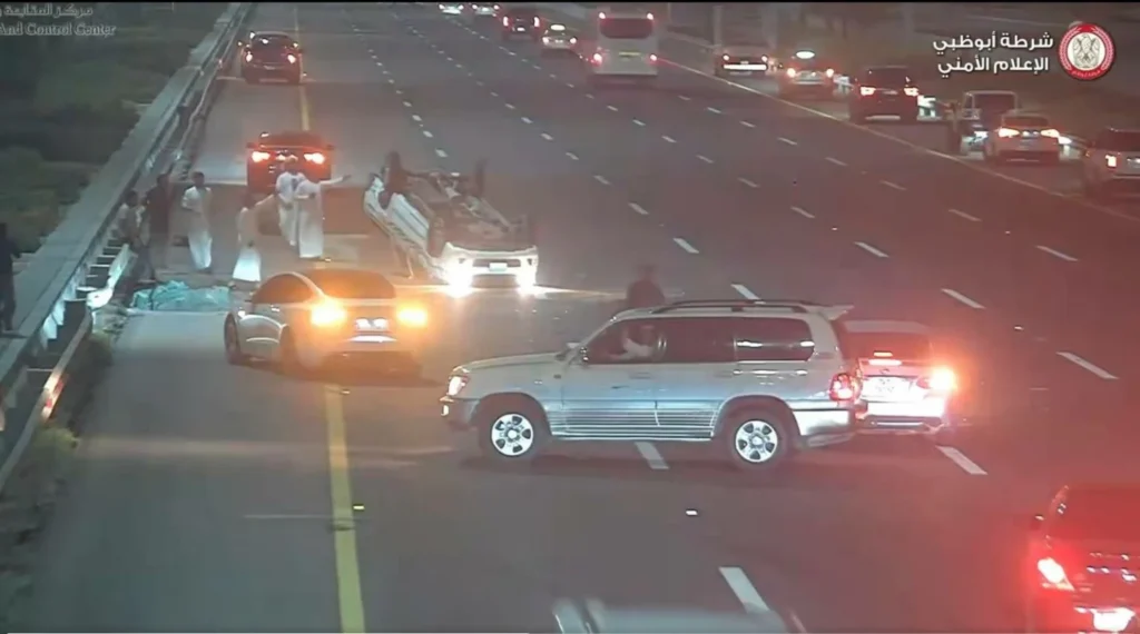 Abu Dhabi Police warn: Stopping on highways to help accident victims is dangerous