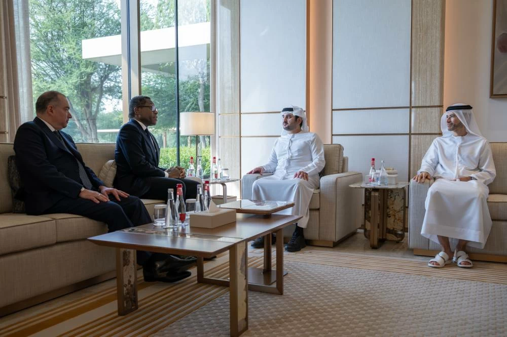 Maktoum bin Mohammed meets Bank of America President of International
