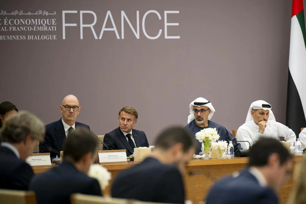 Crown Prince of Abu Dhabi, French President attend UAE-France Business Dialogue