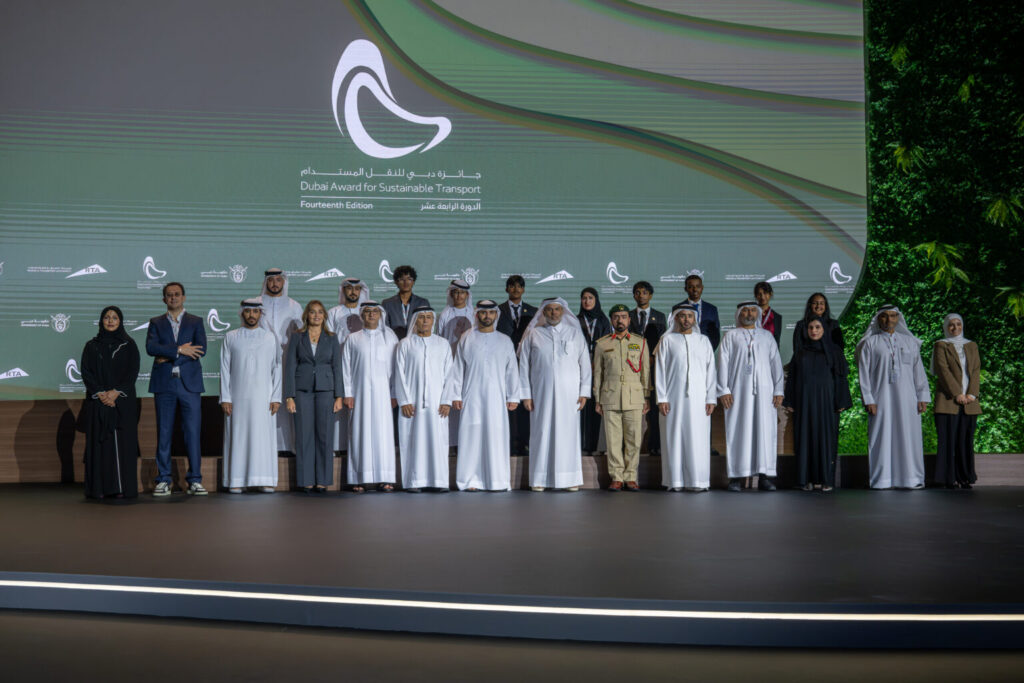 Mansoor bin Mohammed honours winners of 14th Dubai Award for Sustainable Transport